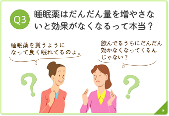 Q.3 だんだん効かなくなるって本当？